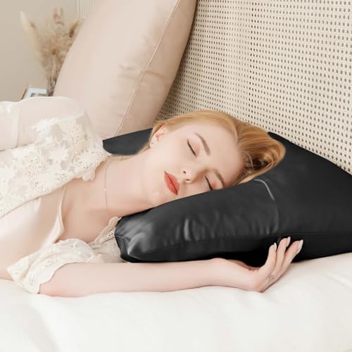 Momelo 100 Pure Mulberry Silk Pillowcase - Smooth Dual Sides Cooling Zipper Closure