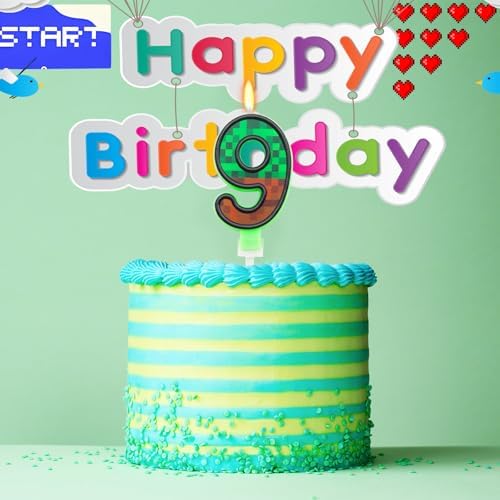 OGnomiFX TNT Birthday Candles Number 9