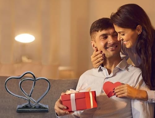 PUHOZN Heart Sculpture for Home Decor Gift