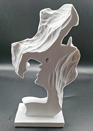 Yahu Lando Modern White Resin Kiss Statues
