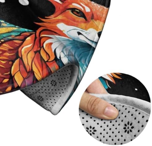 Modern Soft Area Rug with Wild Animals Design