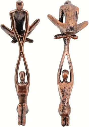 Dancing Couple Statue Figurines Modern Home Decor Bronze Sculpture