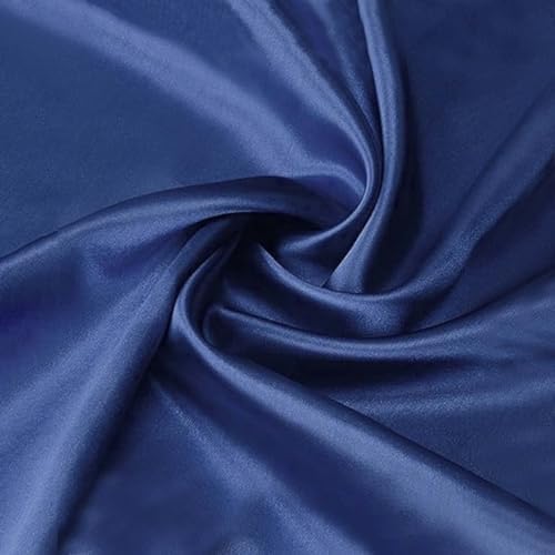 Luxury Satin Silk Pillow Cases 2 Pack Navy Blue