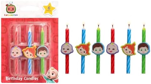 CoComelon Birthday Candles 6 Candles with Characters