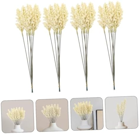Amosfun 24pcs Artificial Wheat Ear Decor Bouquet