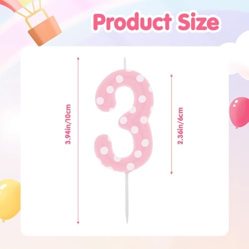 Pink Mouse Girl Birthday Cake Topper Candle