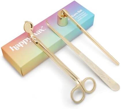 Happy Wax 3 in 1 Candle Care Set - Gold
