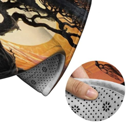 Modern Soft Round Area Rug with Anti-Slip Design