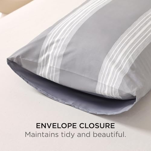 FISHDRU Queen Pillow Cases 2 Pack - Soft Fade-Resistant Wrinkle-Free