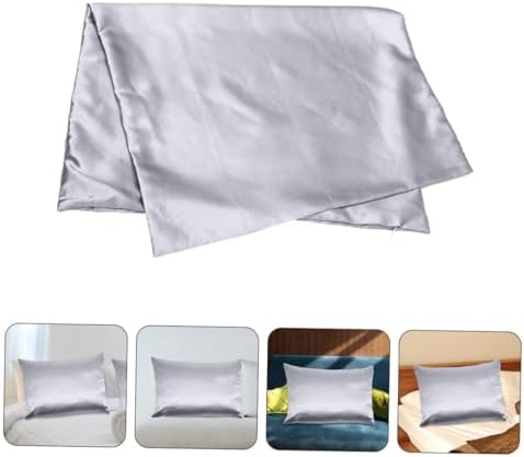 Cabilock Cooling Polyester Pillow Covers Deep Grey Zippered Minimalist