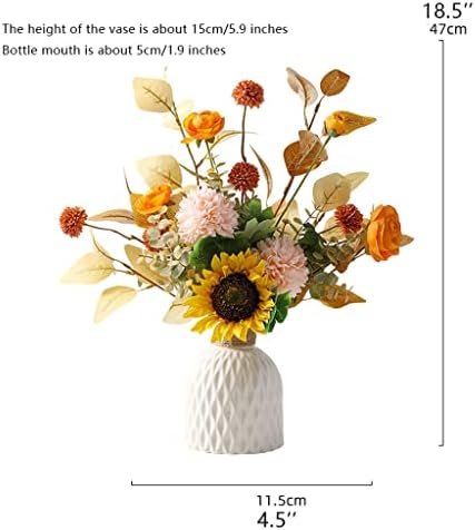 Lifelike Artificial Flower Branch Vase Set - Blue 1