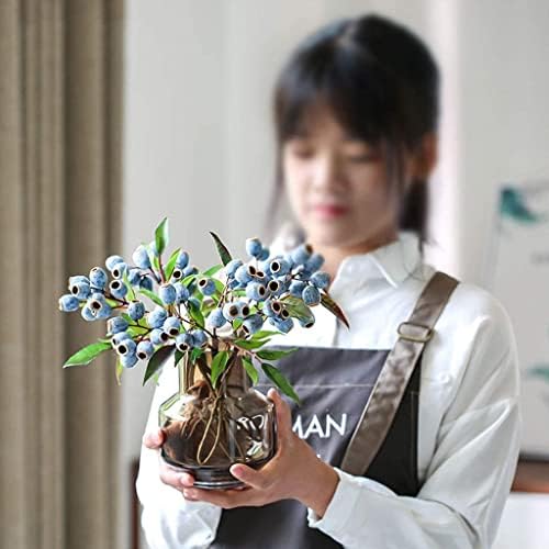 Lifelike Artificial Flowers Set with Hole Fruit Design