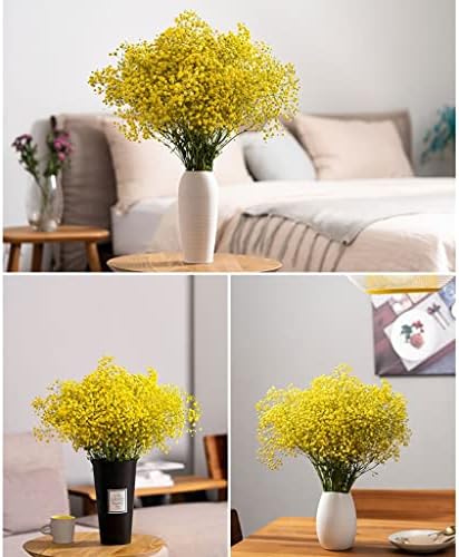 Artificial Gypsophila Flowers with Vase Set in Roze