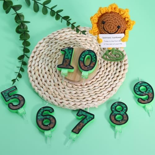 OGnomiFX TNT Themed Birthday Candles Number 5