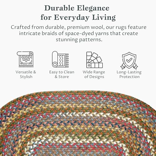 Rhody Rug Country Jewel CJ35 Bronze 2 x 3 Oval Area Rug