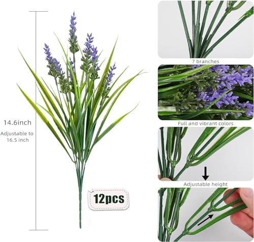 Toprooms 12 Bundle Artificial Grass with Flowers 1