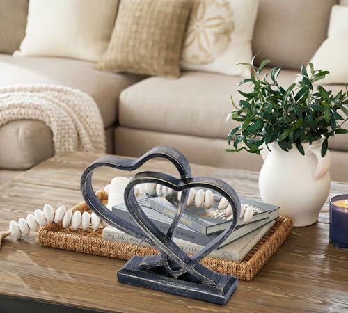 PUHOZN Heart Sculpture for Home Decor Gift
