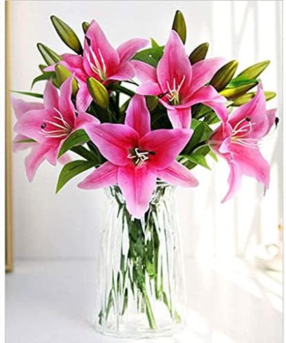Artificial Blue Flowers with Real Touch for Home Decor