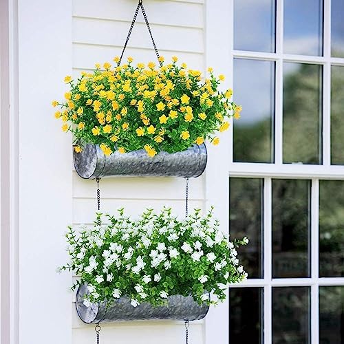CYANLUX Realistic Artificial Boxwood Flowers 12 Pack