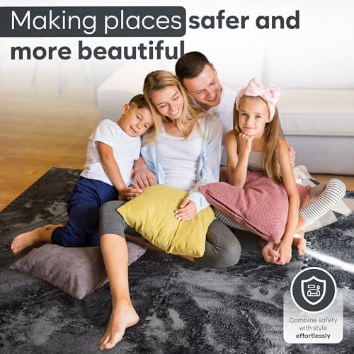 Cloudy Comfort Puzzle Carpet Squares - 16 Piece Interlocking Play Mat