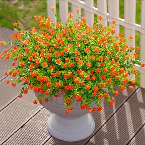 Ivydale Artificial Autumn Orange Flowers Outdoor Decor