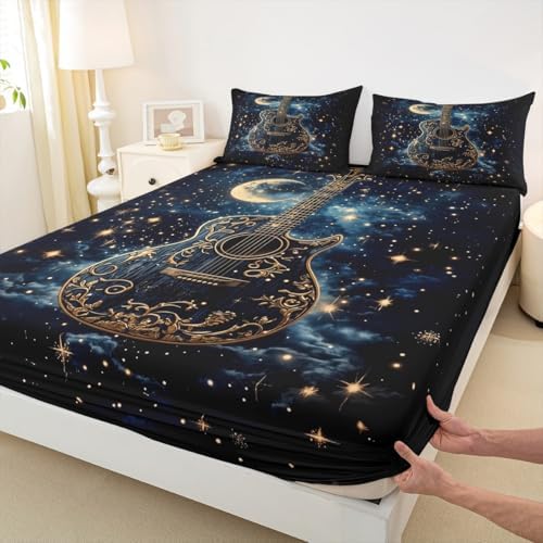 Manfei Starry Galaxy Microfiber Sheet Set Queen Size