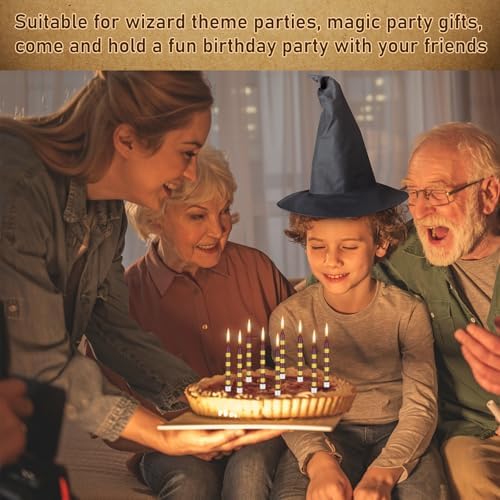 MTLEE Wizard Birthday Candles 12 Pcs Magic Party Decor