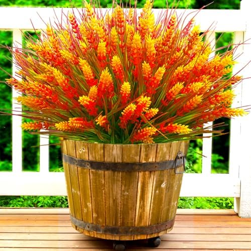 TSTWETO Artificial Plants 20 Pcs UV Resistant Fake Flowers