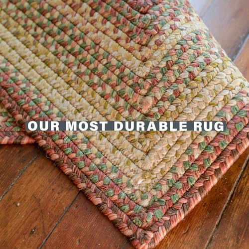 Homespice Red Braided Outdoor Rug 20x30 Inches 1