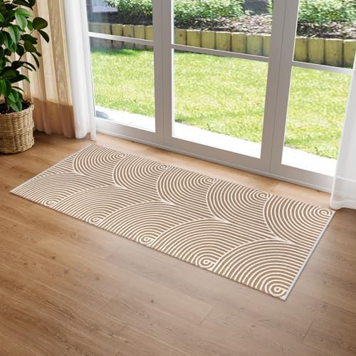 Tiffasea Washable Kitchen Rug 2x5 Cotton Woven