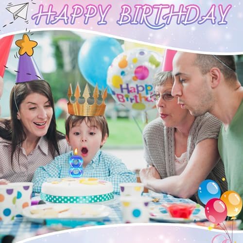 Candsun Video Game Birthday Candles Number 8