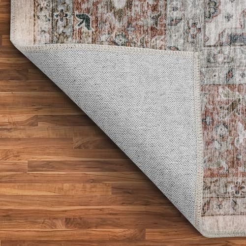 BELLEZE Boho Washable Rug - Gold 8x10 Area Rug