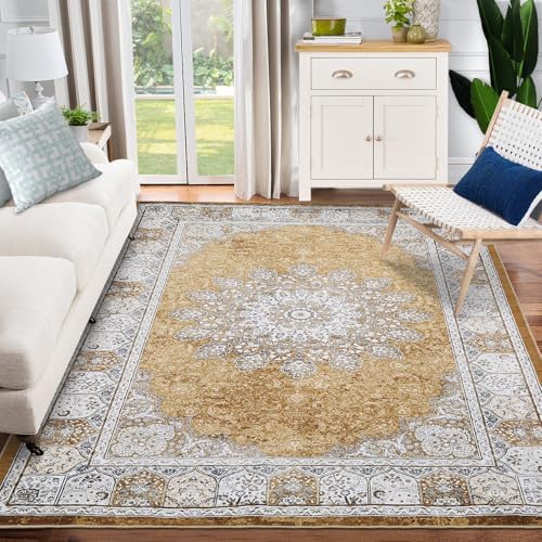 GarveeHome 5x7 Vintage Floral Area Rug