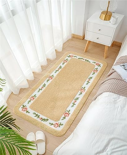 Apioiqa Red Rose Shaggy Area Rug 1771x4921 Inch
