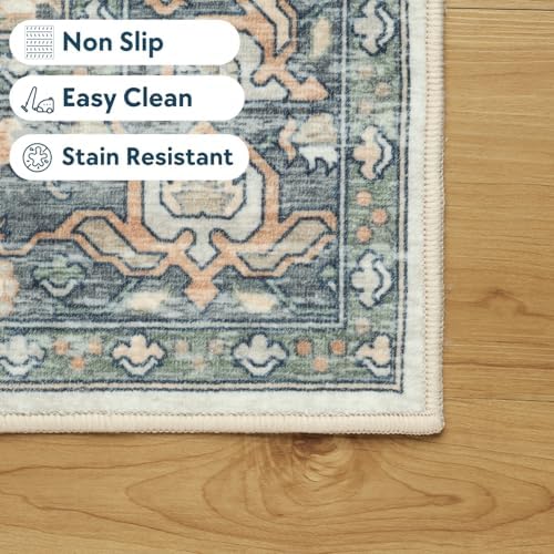 Kaspene Home Umber Washable Rug 6x9 Cider Brown