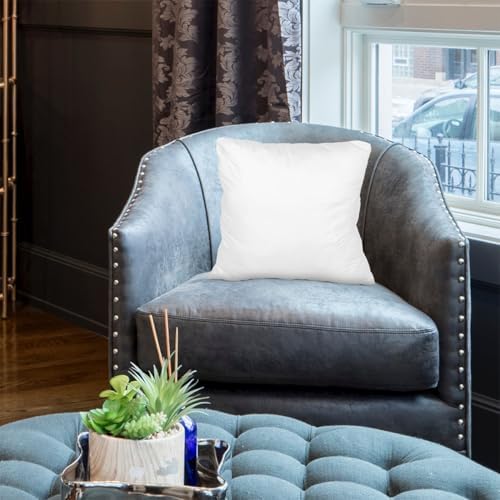 FUNOMOCYA Zipper Pillow Protector for Euro Shams and Cushion Inserts