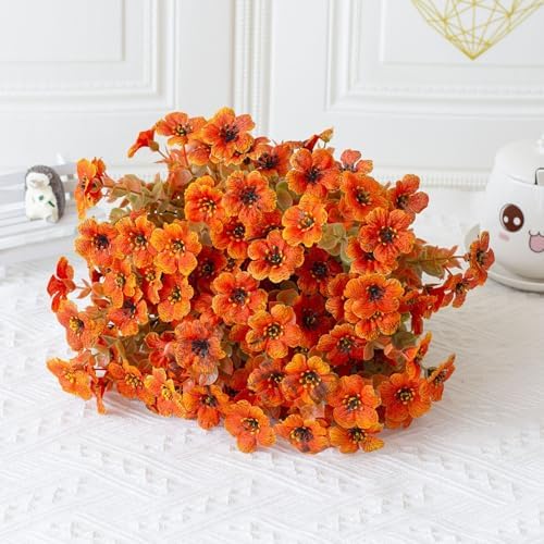 8pcs Fall Flowers Artificial Outdoor Decor Set
