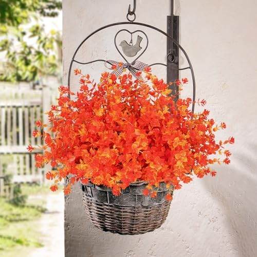 MACTING 6-Pack Fall Artificial Eucalyptus Flowers