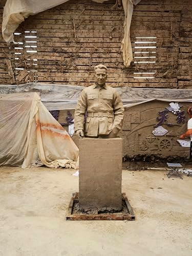 Personalized Bust Sculpture - Custom Half-Body Statue with Brass Casting
