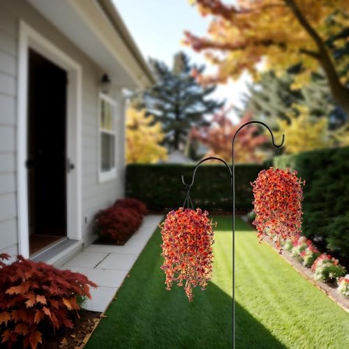 INXUGAO Artificial Hanging Flowers Plants with Basket 1