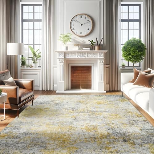 RUUGME Washable Abstract 8X10 Area Rug
