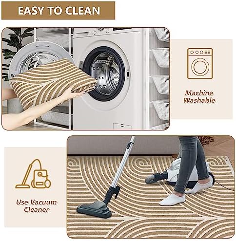 Tiffasea Washable Kitchen Rug 2x5 Cotton Woven
