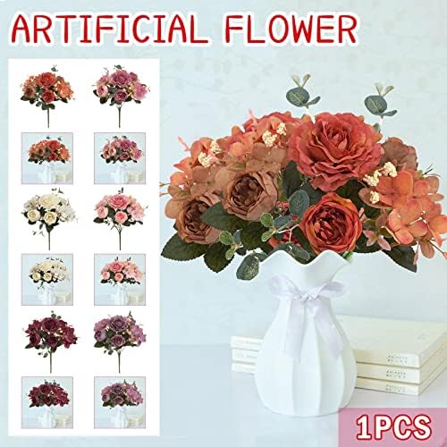 Ymortalize Spring Artificial Flowers Wedding Bouquet Decor