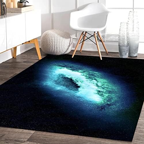 Oueoty Galaxy Area Rug 17x26ft Memory Foam
