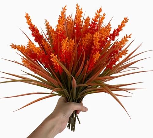 Toprooms 12 Bundle Artificial Grass with Flowers