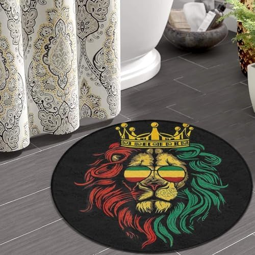 Meaudiwes Comfort Flannel Round Rug