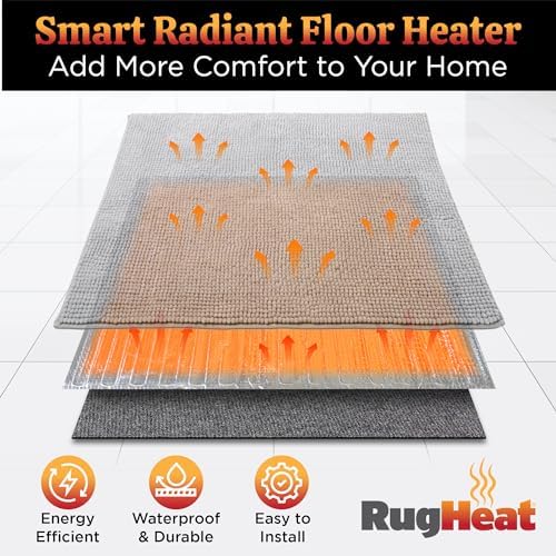 RugHeat Extra Large Heated Floor Mat 63x93 Inches 1