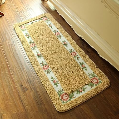 Apioiqa Red Rose Shaggy Area Rug 1771x4921 Inch