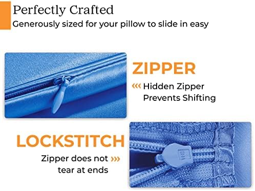 Sleep Mantra 100 Mulberry Silk Pillowcase King Size Blue