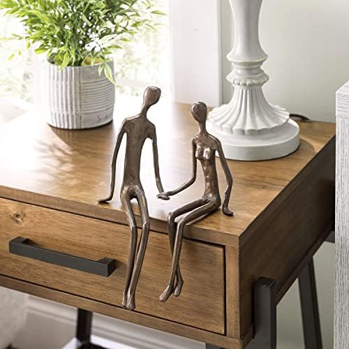 Danya B Sitting Couple Bronze Sculpture